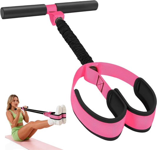 Upgraded Pedal Resistance Band with Handles - Thickened Latex Tubes & Non-Slip Foot Pedal, Exercise Equipment for Core, Legs, Arms, Abs | Home Gym Strength Training